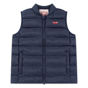 Levis Solid Patterned Mock Neck Gilet
