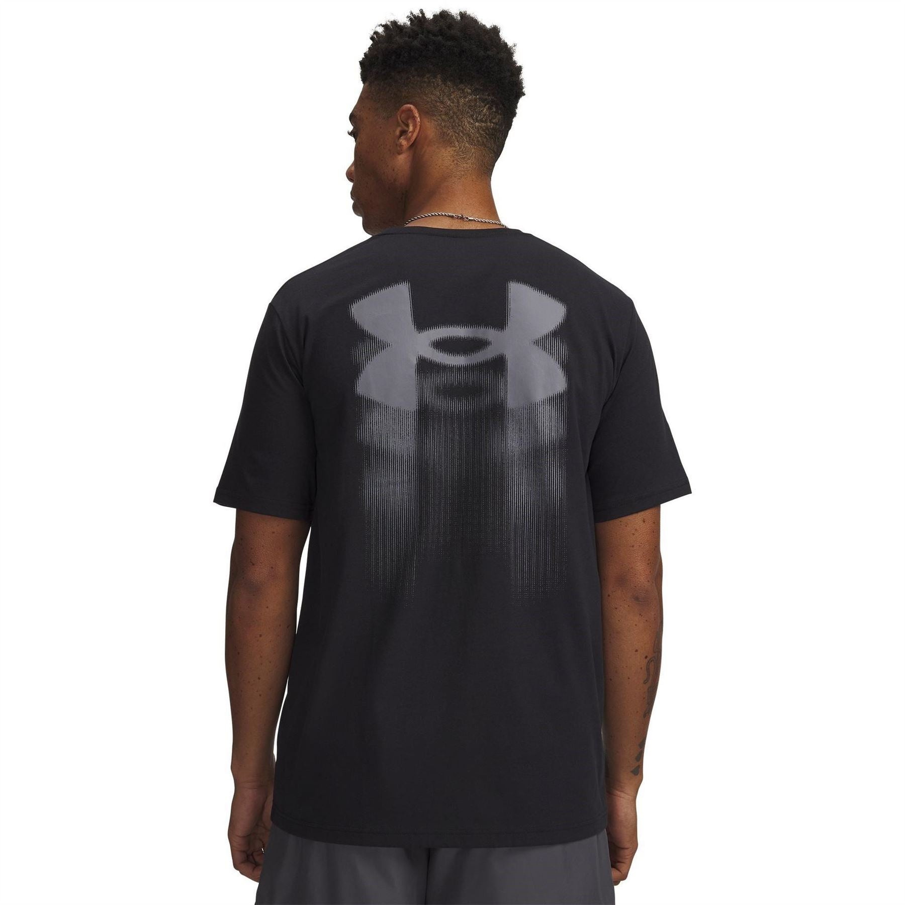 Under Armour Blur Logo Print Crew Neck Short Sleeve T-Shirt