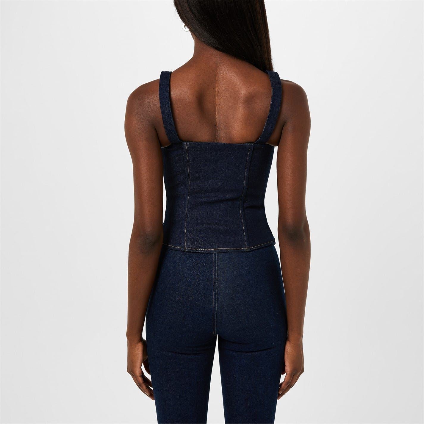 EB Denim Rainy Square Neck Slim Fit Corset