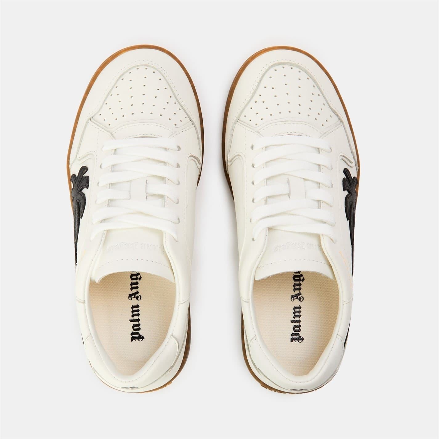 Palm Angels Palm Logo Print Low Top Lace-Up Sneakers