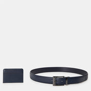 Ted Baker Leather Belt Set with Pin Buckle