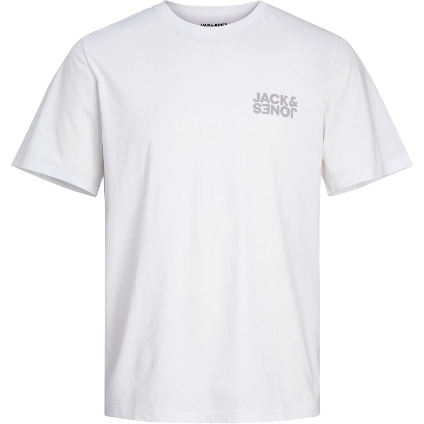 Jack and Jones Mens 5 Pack Short Sleeve T-Shirt