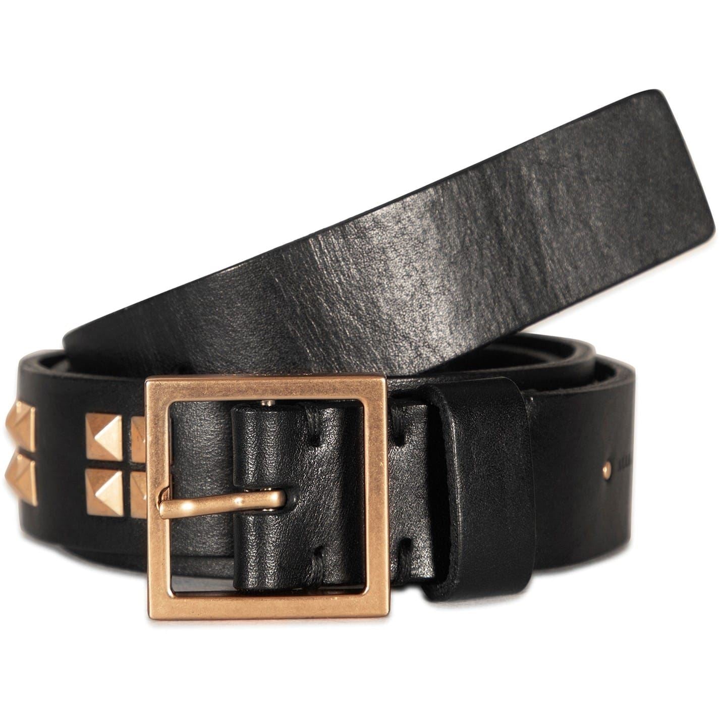 AllSaints 18mm Pyramid Stud Leather Belt