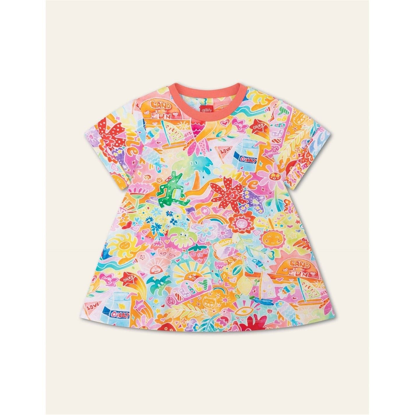 Oilily Crew Neck Jersey Dress