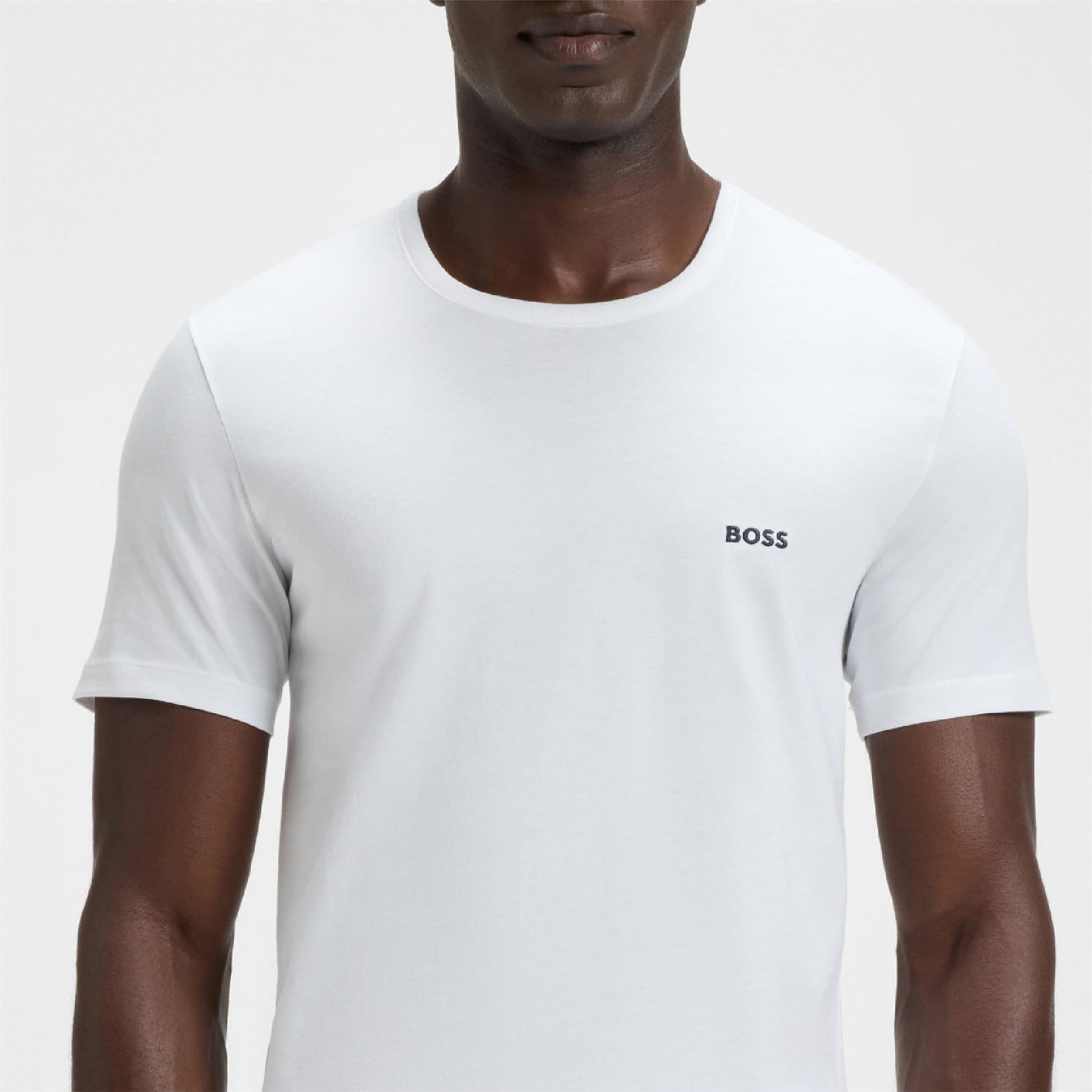 Boss 3 Pack of Logo Embroidered T-Shirts