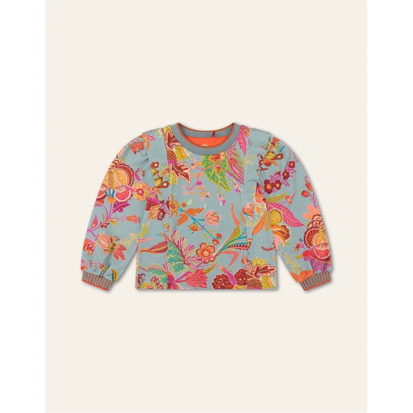 Oilily Floral Print Crew Neck Regular Fit T-Shirt