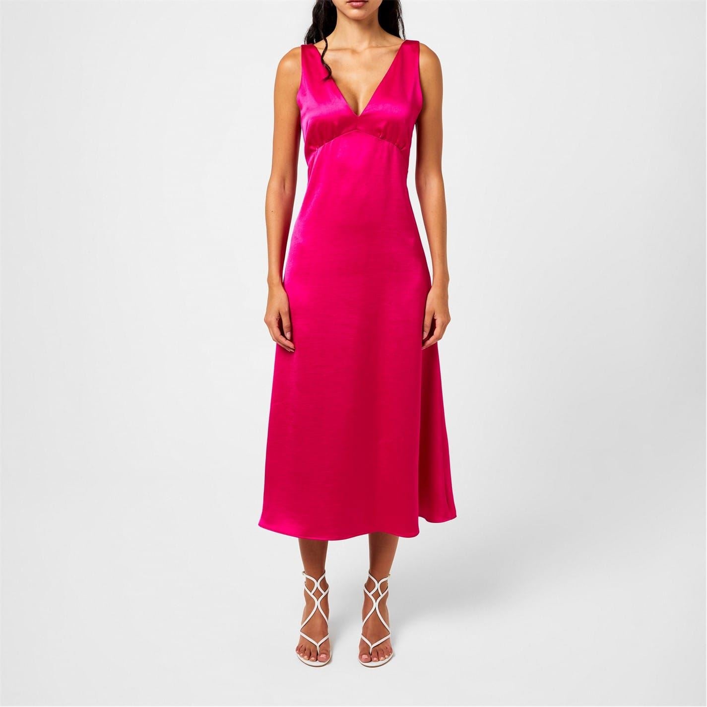 Max Mara Weekend Gambero V-Neck Midi Slip Dress