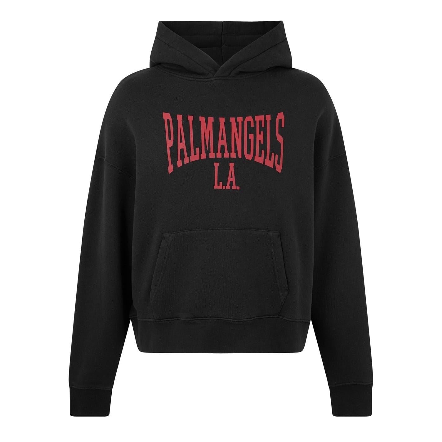 Palm Angels College Hooded Relaxed Fit Sweatshirt