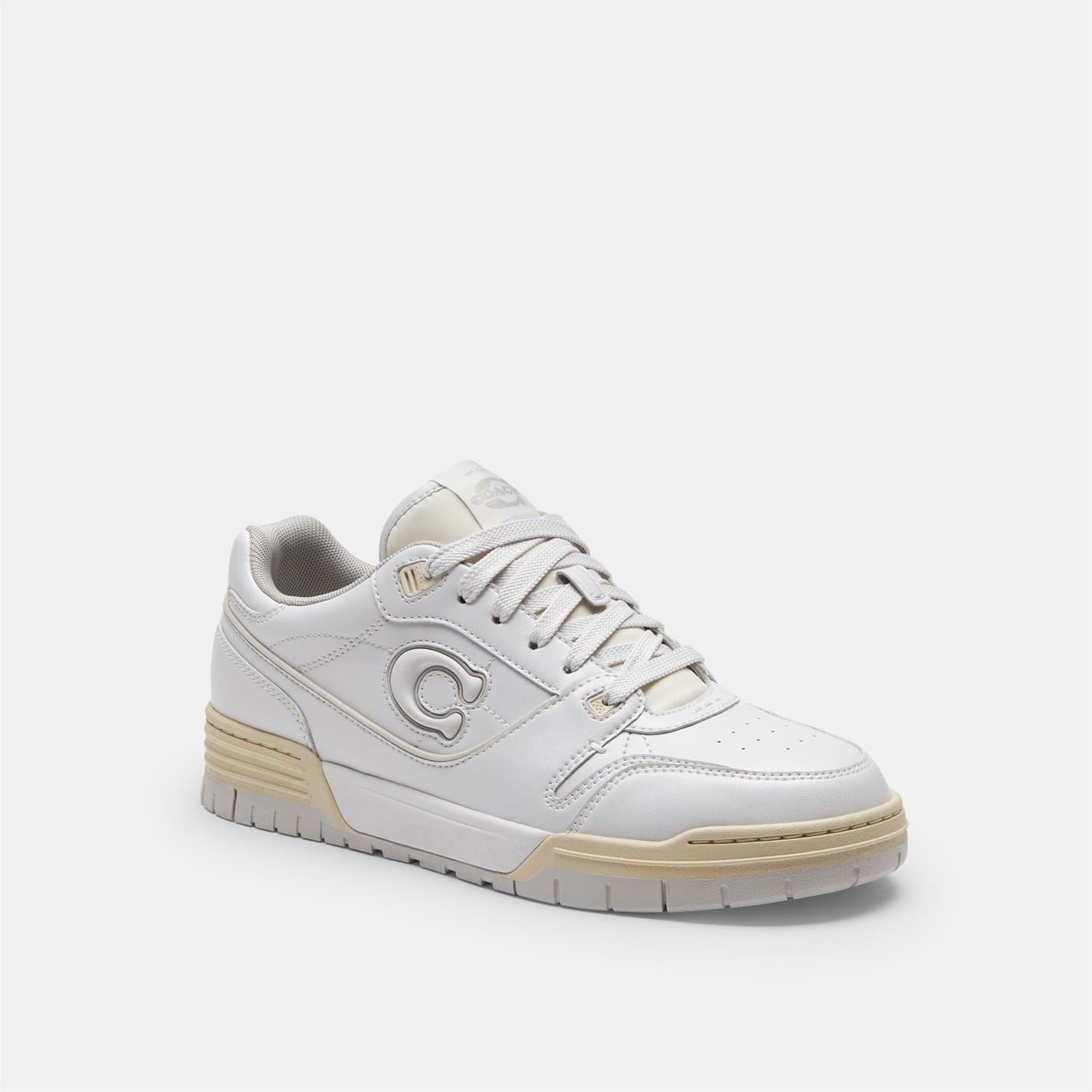 Coach Color Block Embossed Logo Lace-Up Trainers