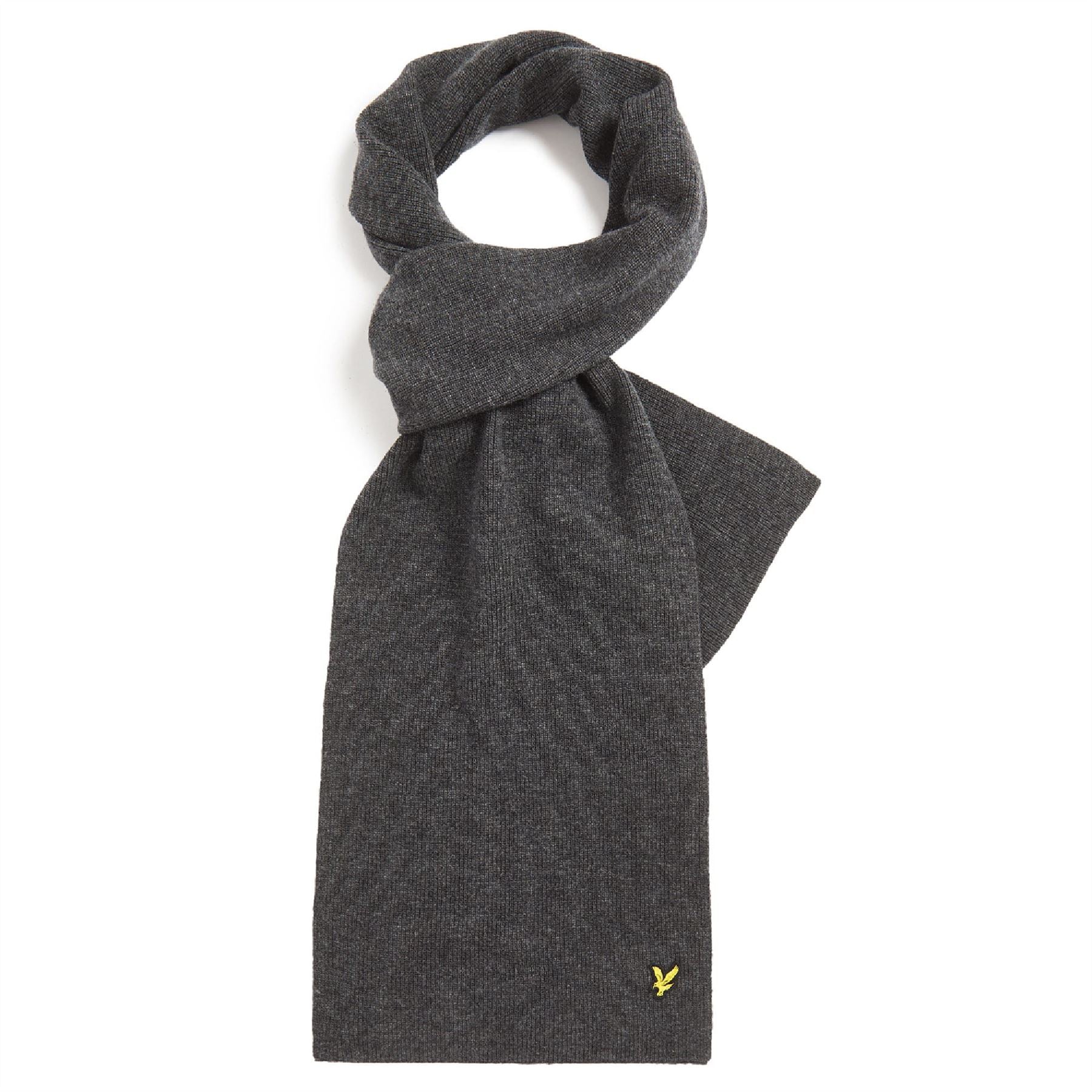 Lyle And Scott Lambswool Ribbed Scarf