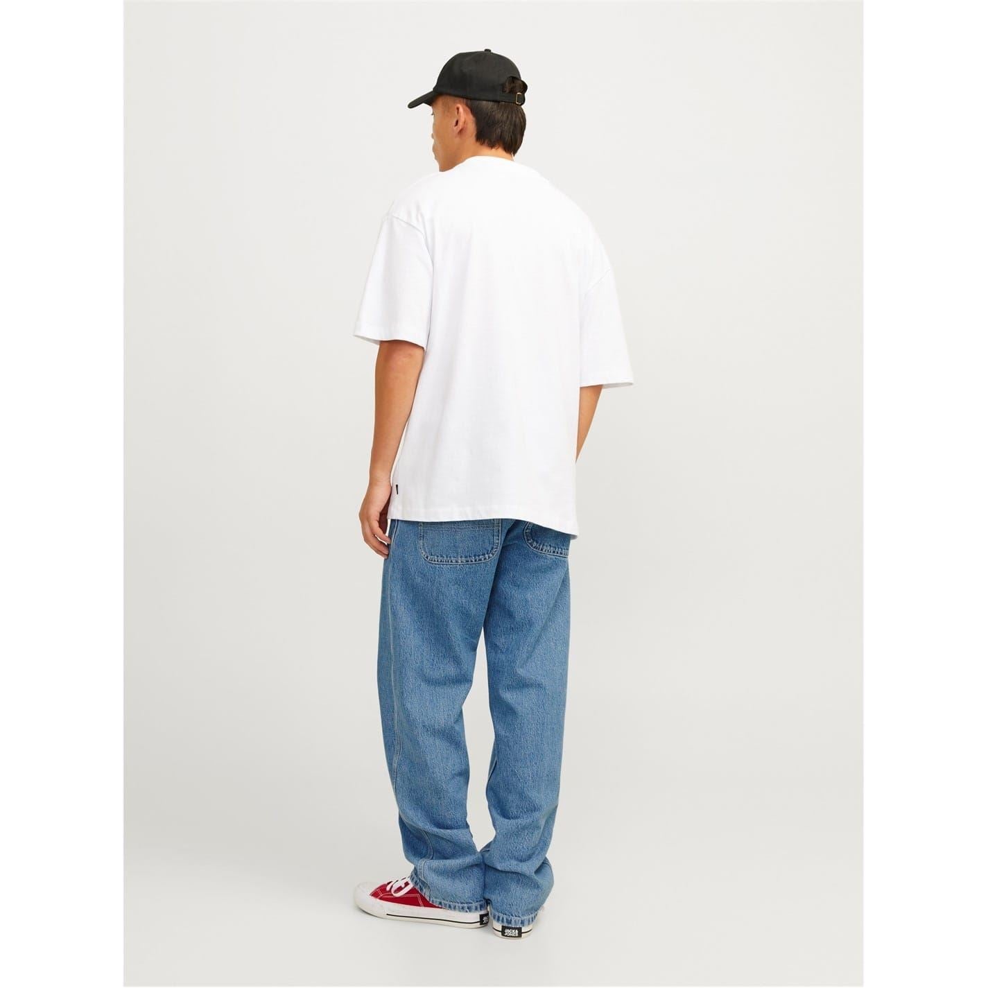 Jack and Jones Eddie Worker Wide Leg Relaxed Fit Jeans