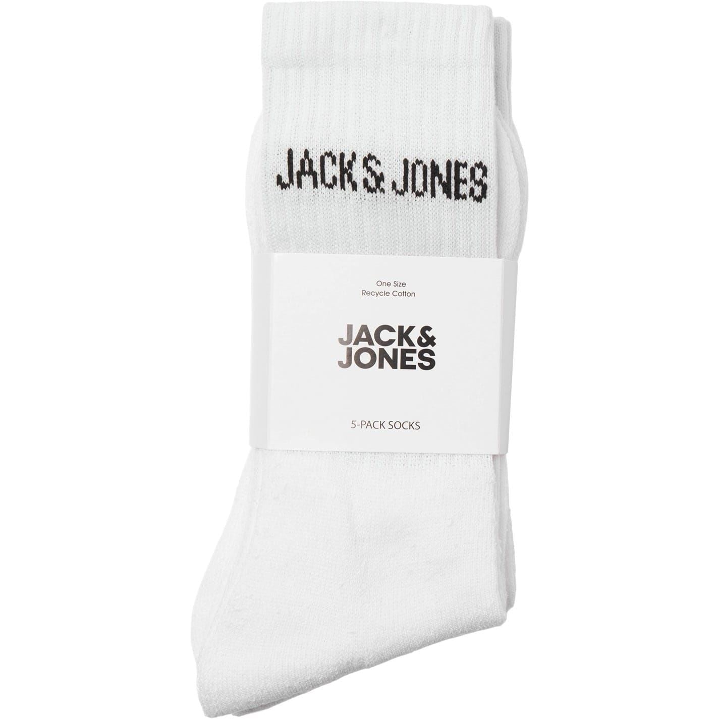 Jack and Jones Mens Regen 5 Pack Crew Socks