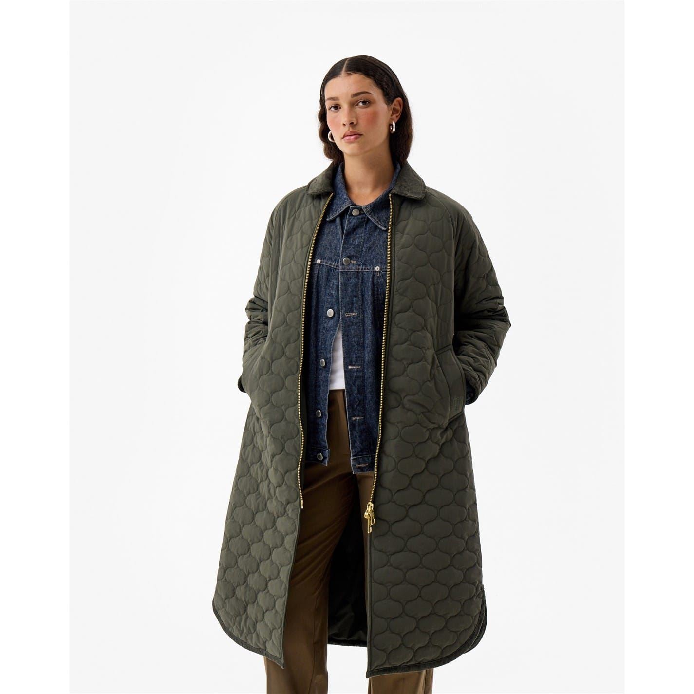 Hunter Fionn Textured Side Pocket Cocoon Coat