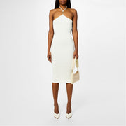 Amiri Vtcl Halter Neck Midi Slip Dress
