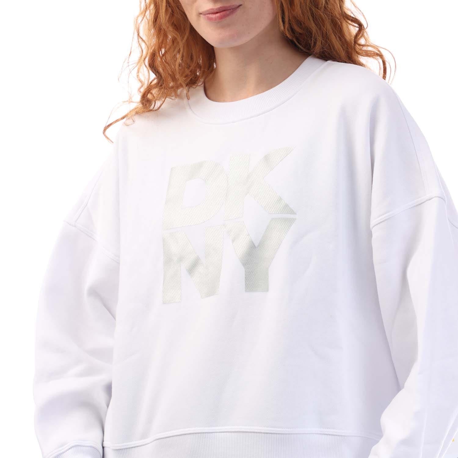 DKNY Foil Logo Crew Neck Sweat