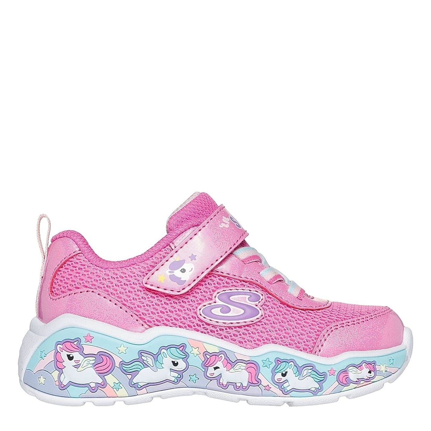 Skechers Girls Graphic Print Low Top Sneakers