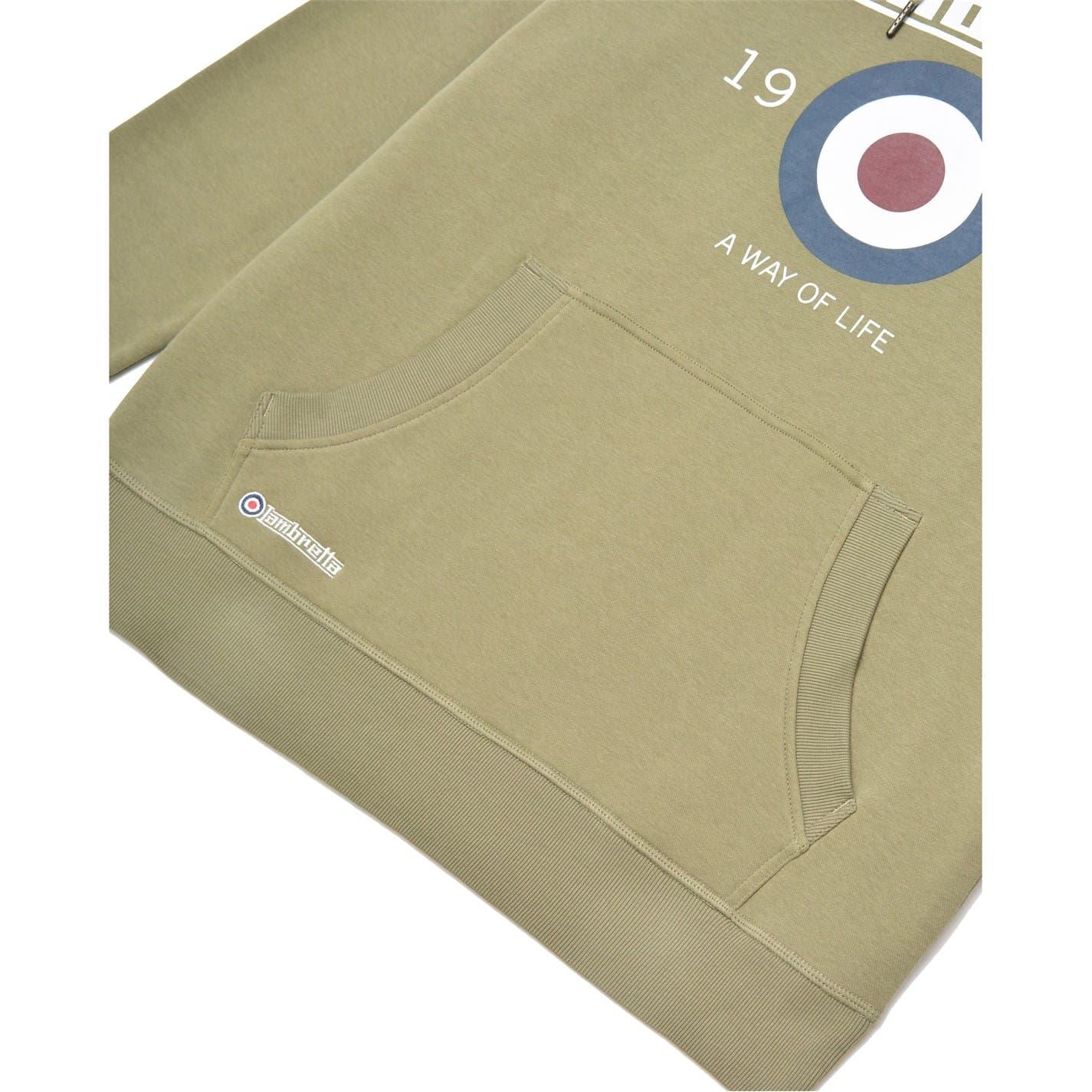 Lambretta Regular Fit Hooded Neck Sweatshirt