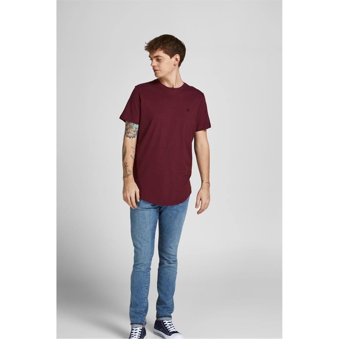 Jack and Jones Mens 5 Pack Brody Short Sleeve T-Shirt
