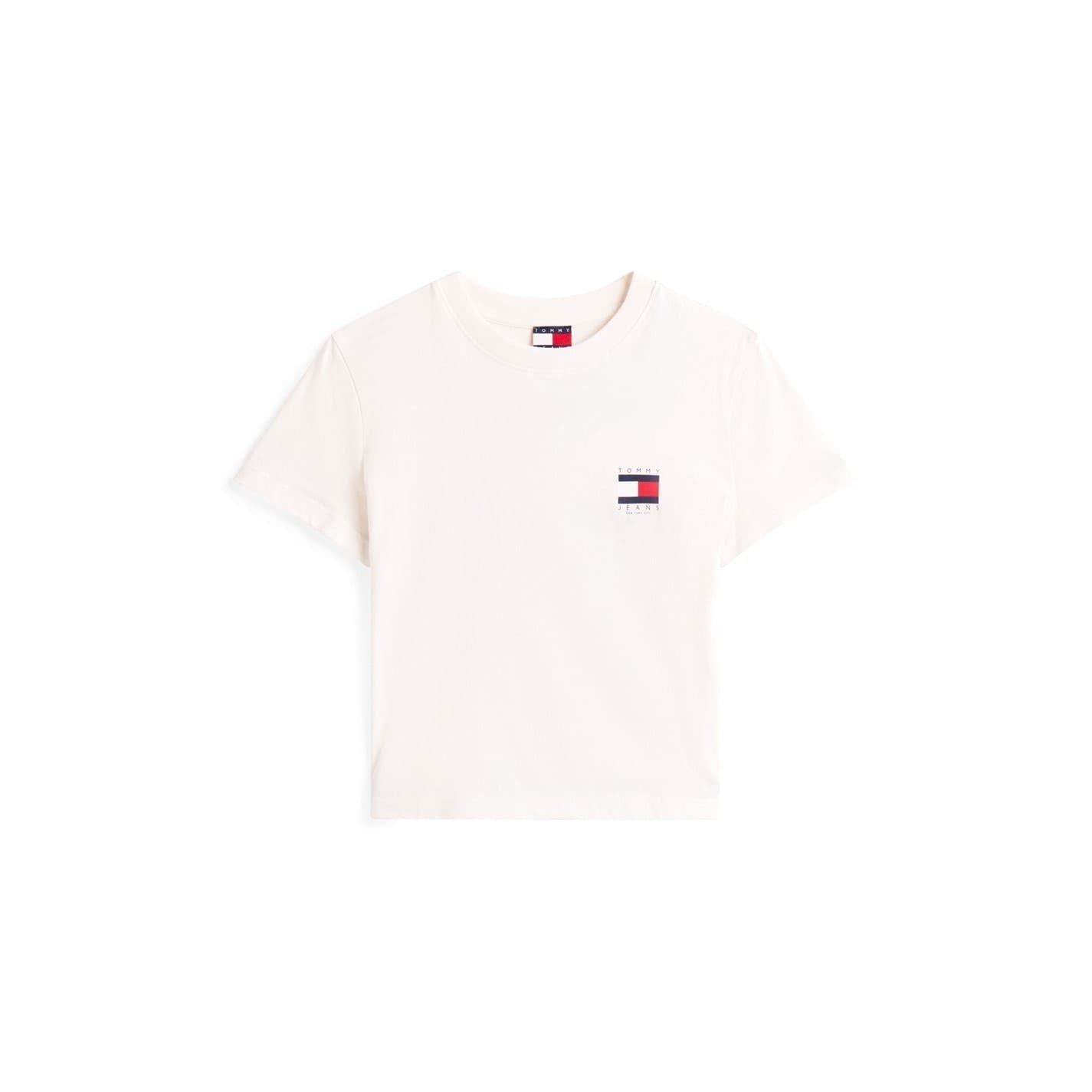 Tommy Jeans Flag Graphic Regular Fit Crew Neck T-Shirt