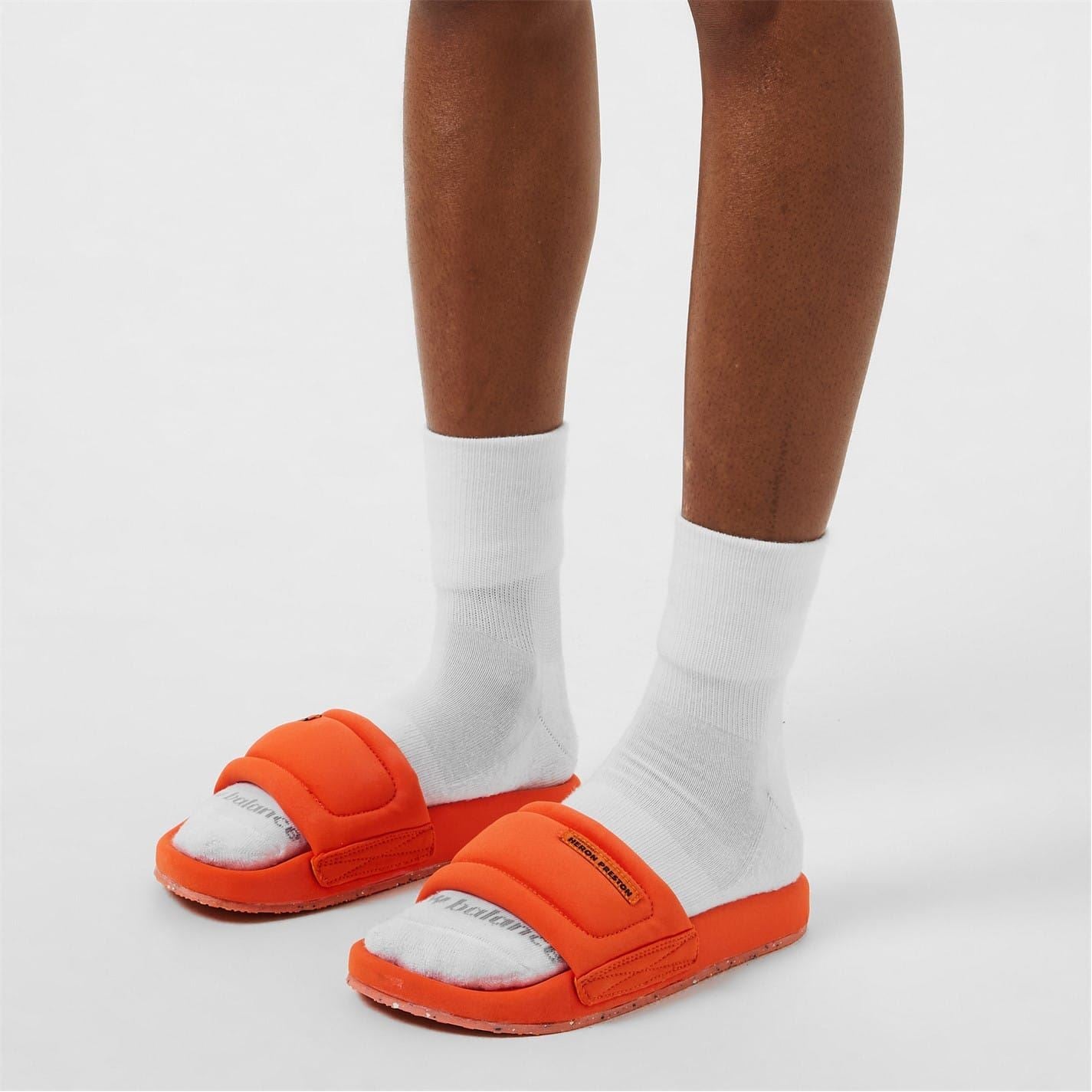Heron Preston Flat Slides with Logo