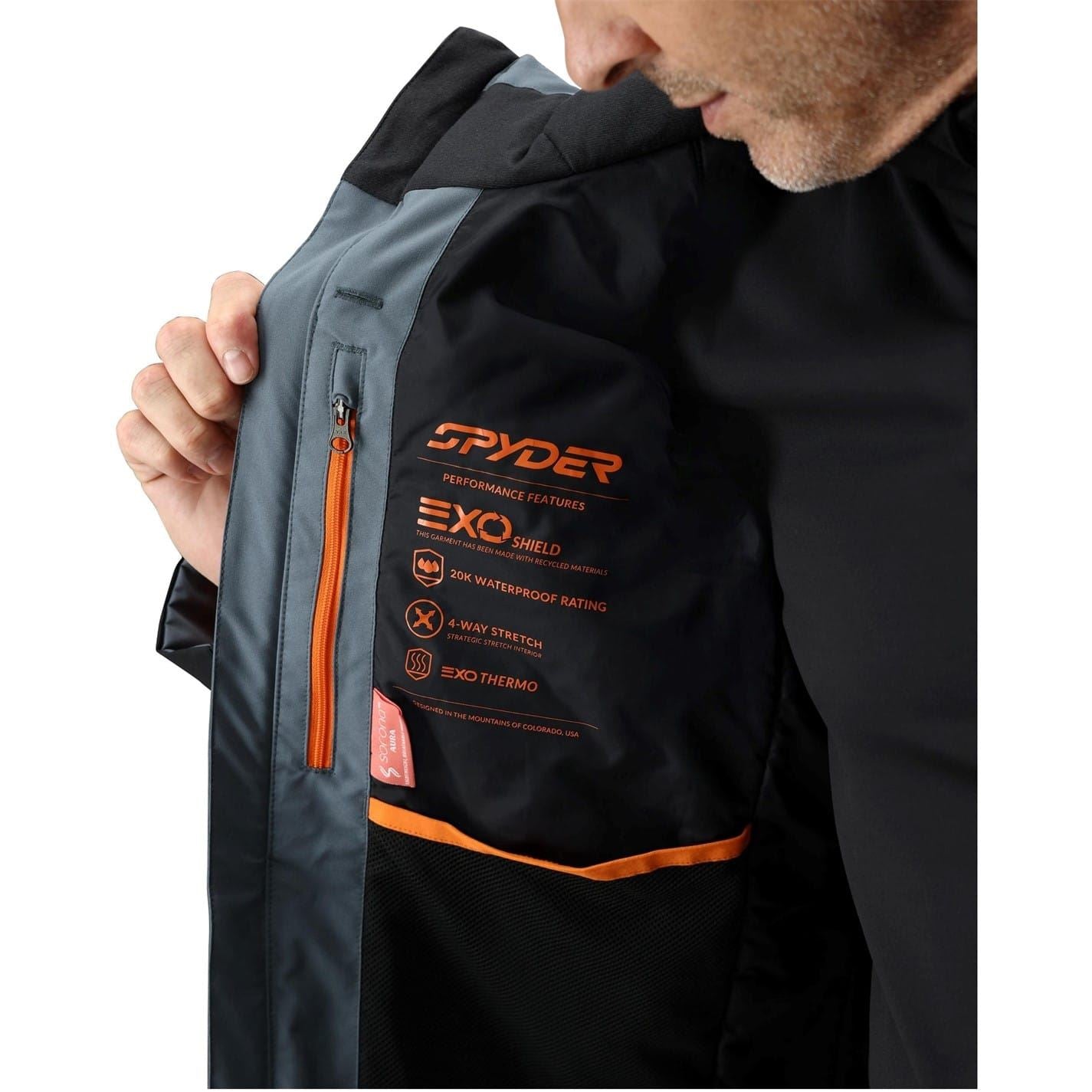 Spyder Chambers Hooded Neck Color Block Ski Jacket