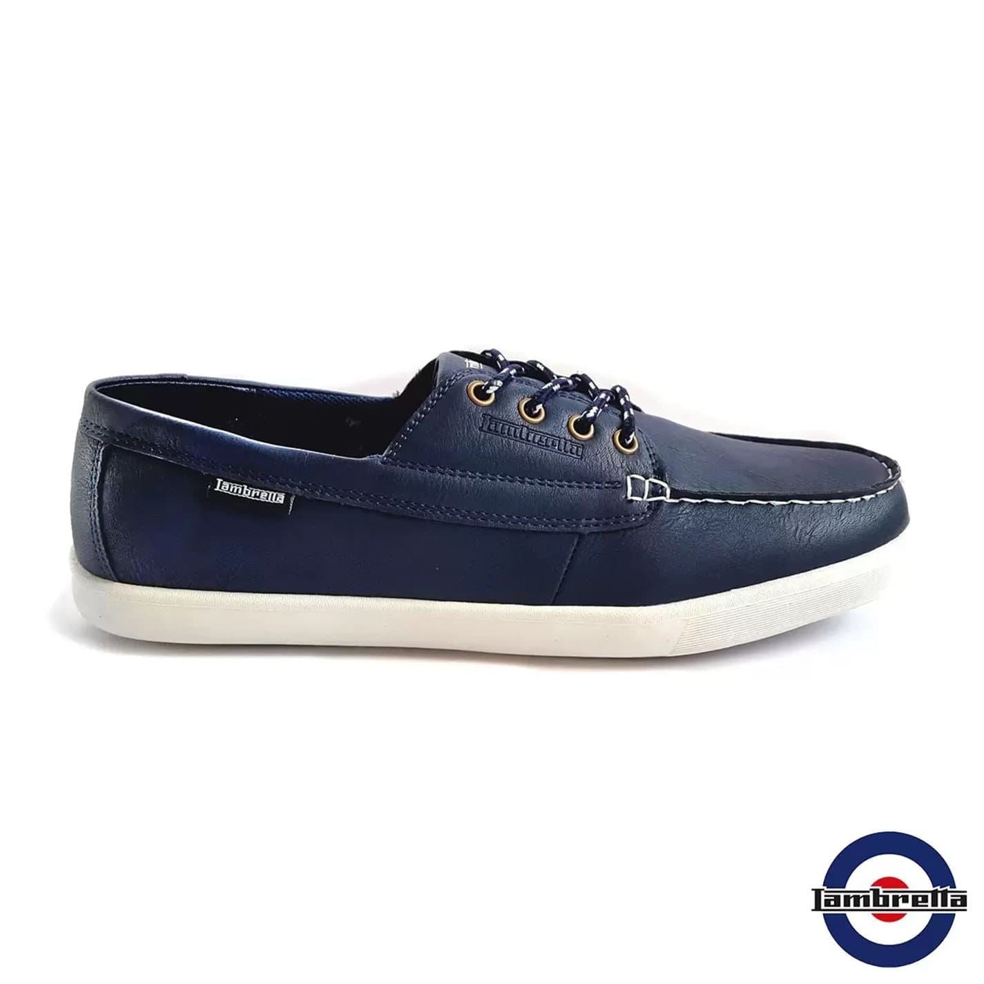 Lambretta Vulkn Lace-Up Moc Toe Boat Shoes