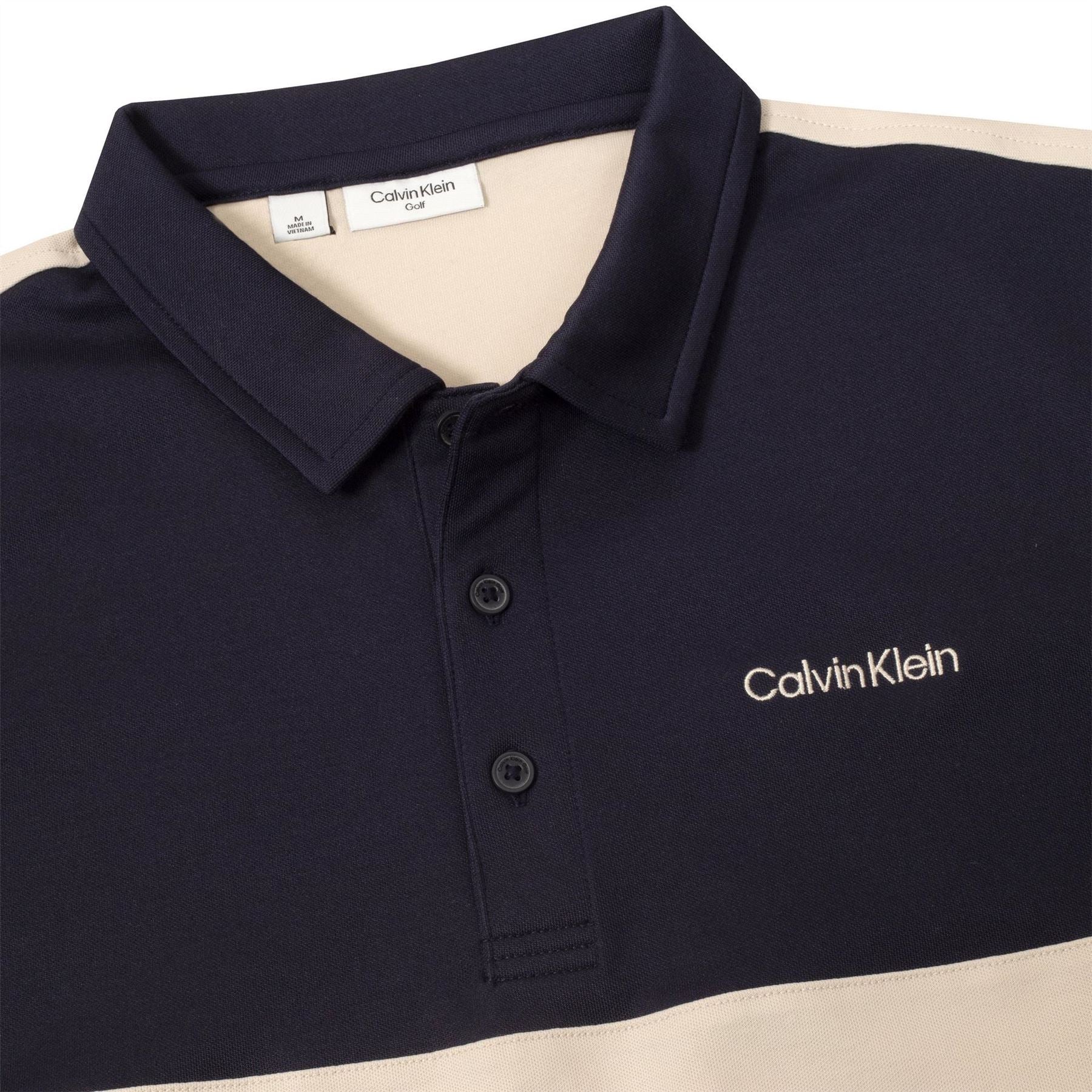 Calvin Klein Golf Embroidered Collared Neck Short Sleeve Polo Shirt