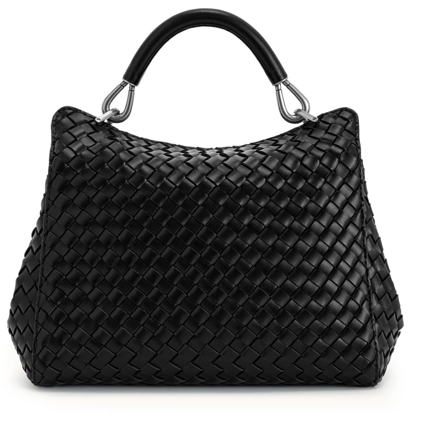 JW Pei Lucia Basket Weave Trapezoid Handbag