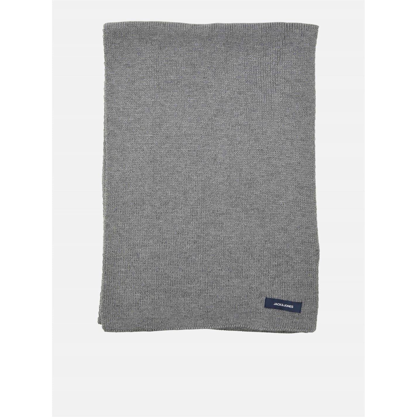 Jack and Jones Solid Knit Scarf with Woven Label