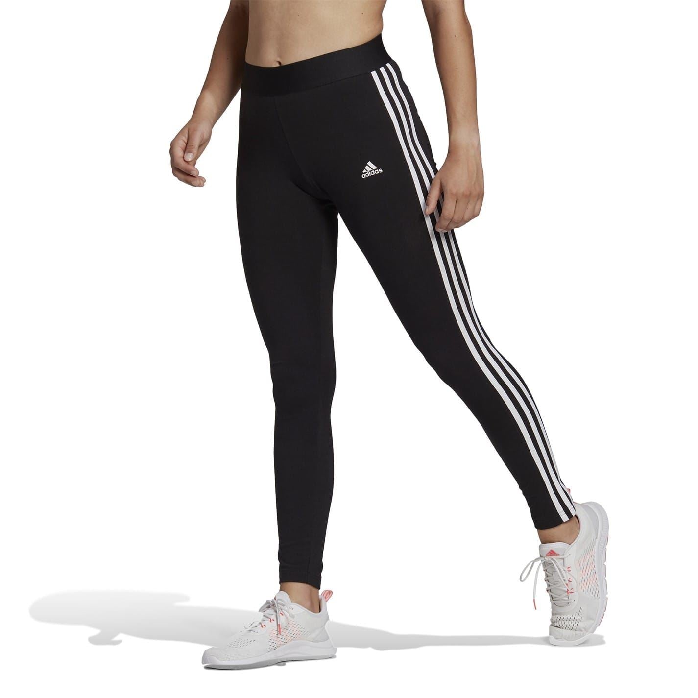 adidas Womens Essentials 3 Stripe Leggings