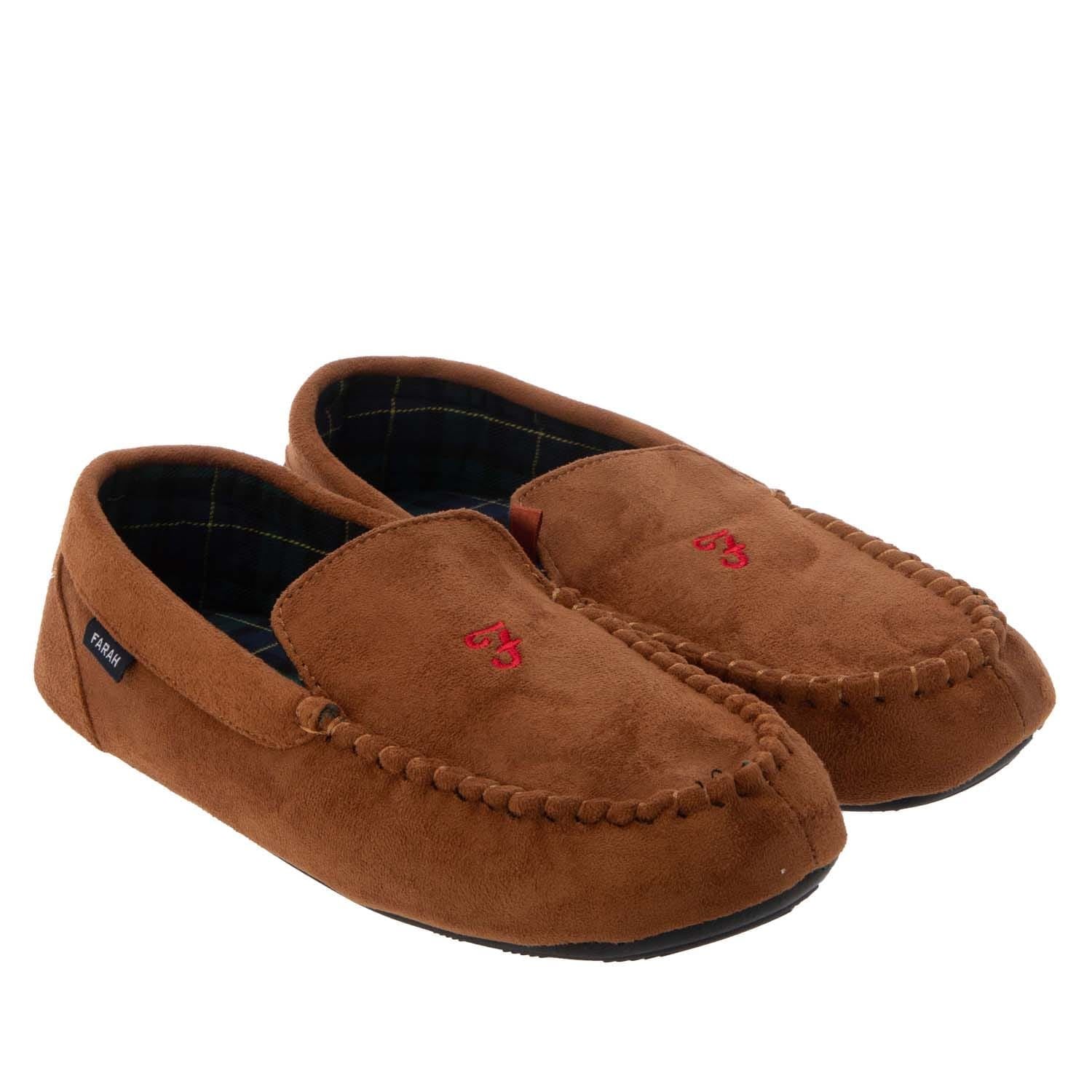 Farah Mens Nicken Moccasin Slippers