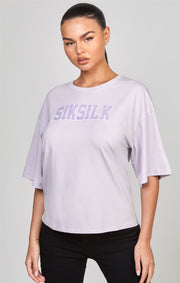 SikSilk Varsity Logo Cropped T-Shirt