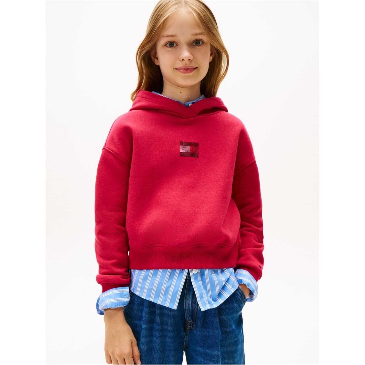 Tommy Hilfiger Diamante Long Sleeve Regular Fit Top