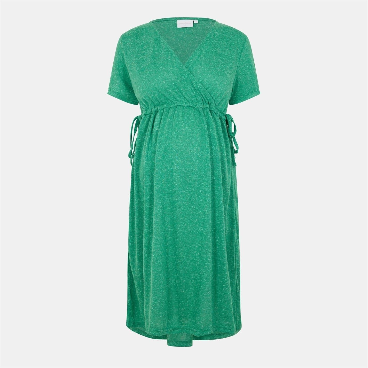 Mamalicious Mini V-Neck Wrap Dress