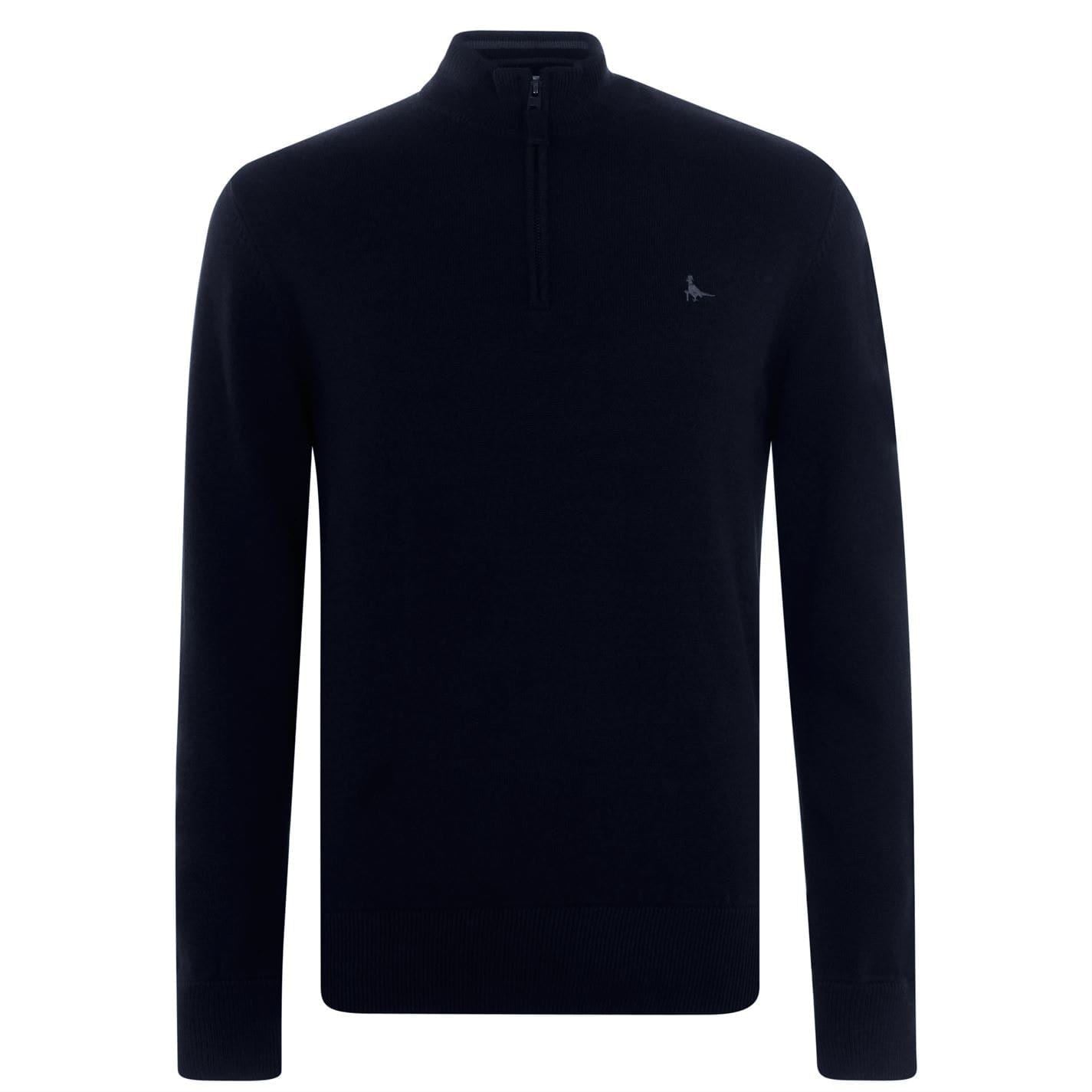 Jack Wills Mens Funnel Neck Half Zip Jumper