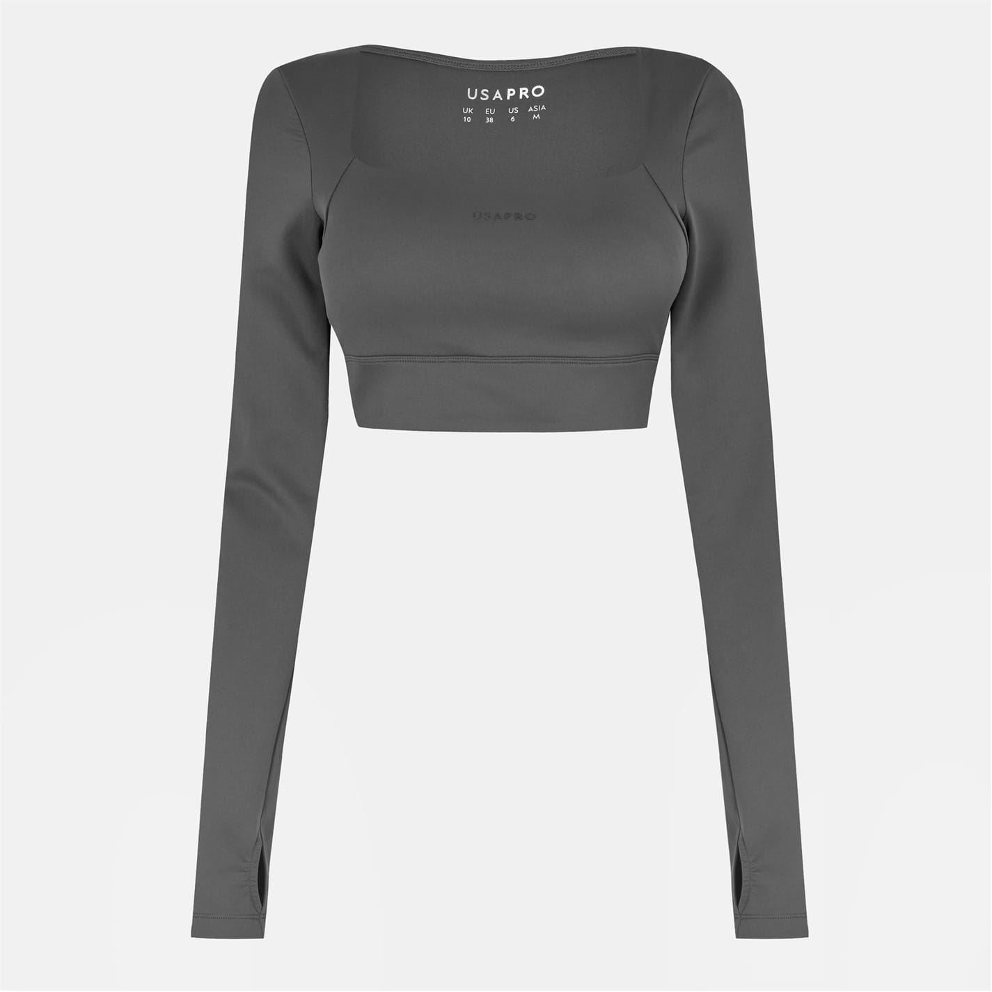 USA Pro Womens Pro Ruched Ls