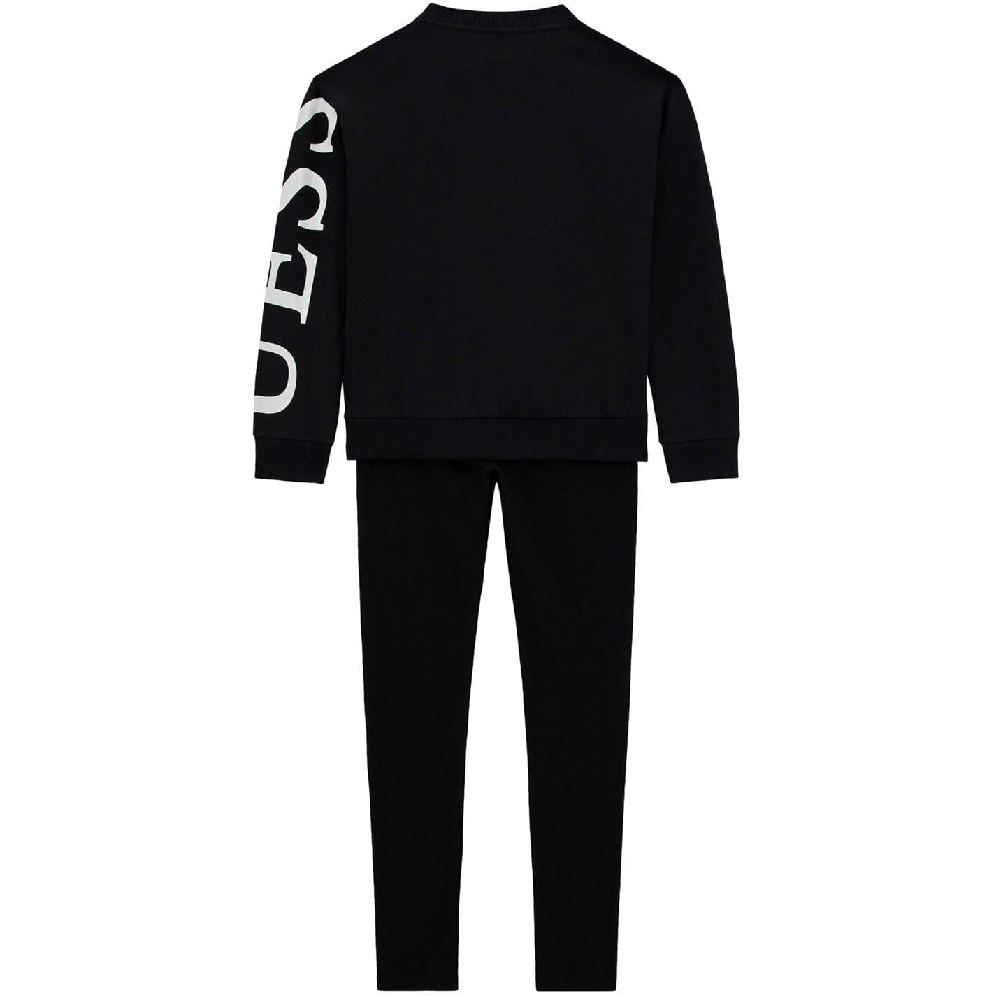 Guess Crew Neck Lettering Sweatshirt Legging Suit
