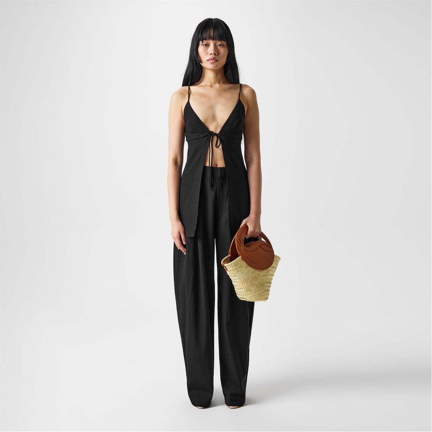 St. Agni Tie Front Top