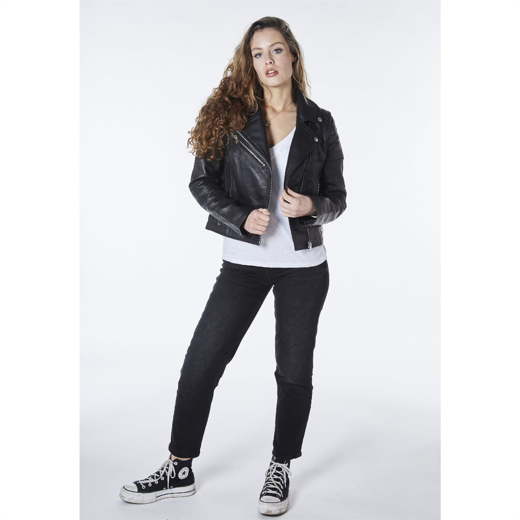 Bolongaro Trevor Jasmine Leather Biker Jacket