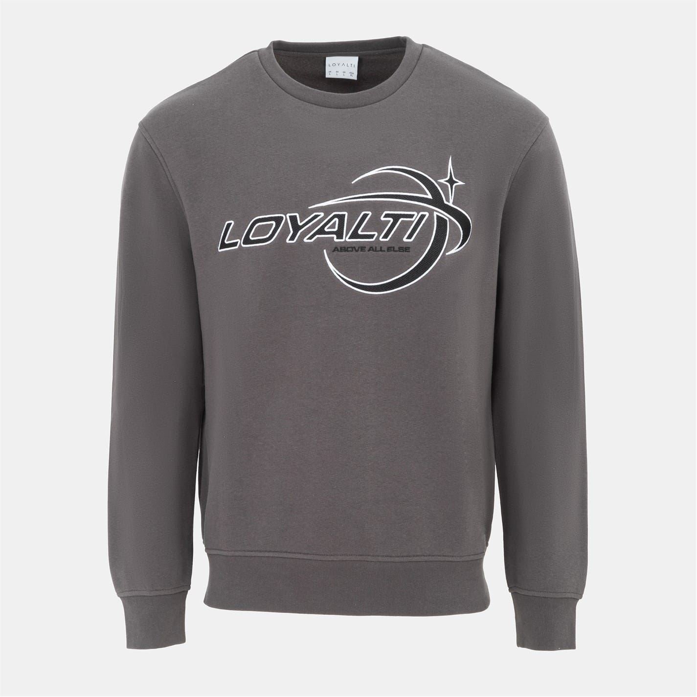 Loyalti Mens Galaxy Crewneck Sweatshirt