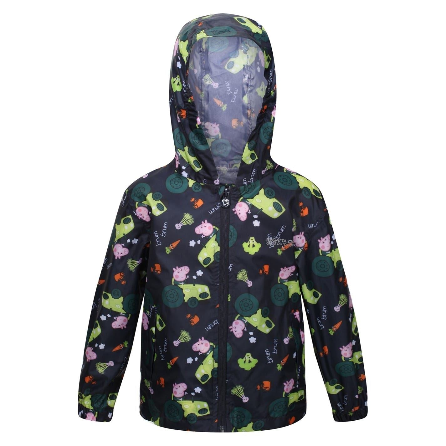 Regatta Pepa Polka Dot Hooded Rain Jacket