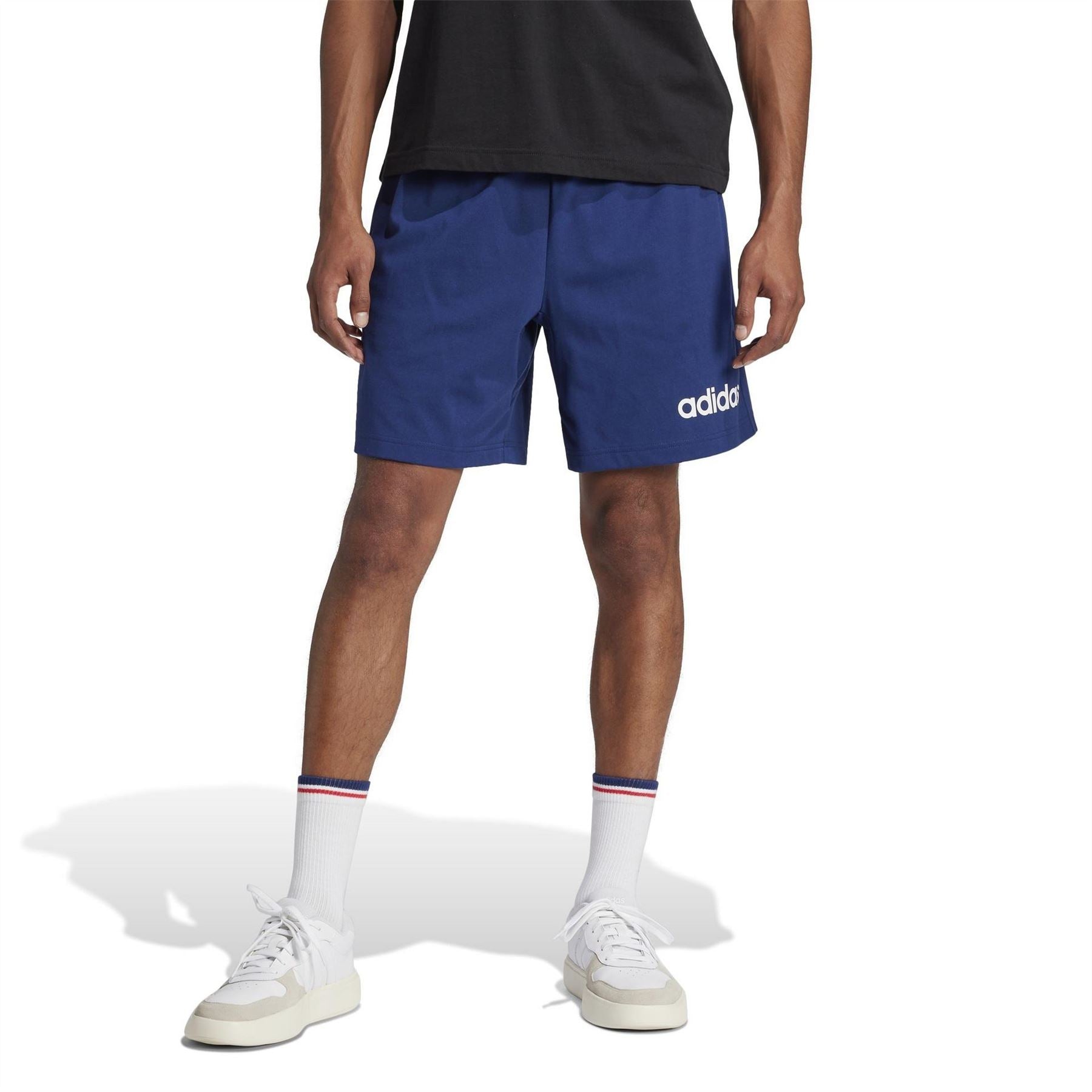 adidas Mens Essentials Linear Single Jersey Shorts