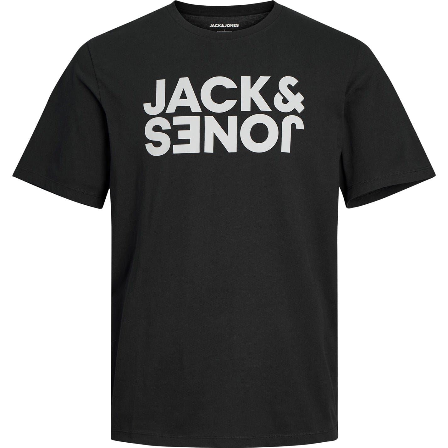 Jack and Jones Mens 5 Pack Short Sleeve T-Shirt