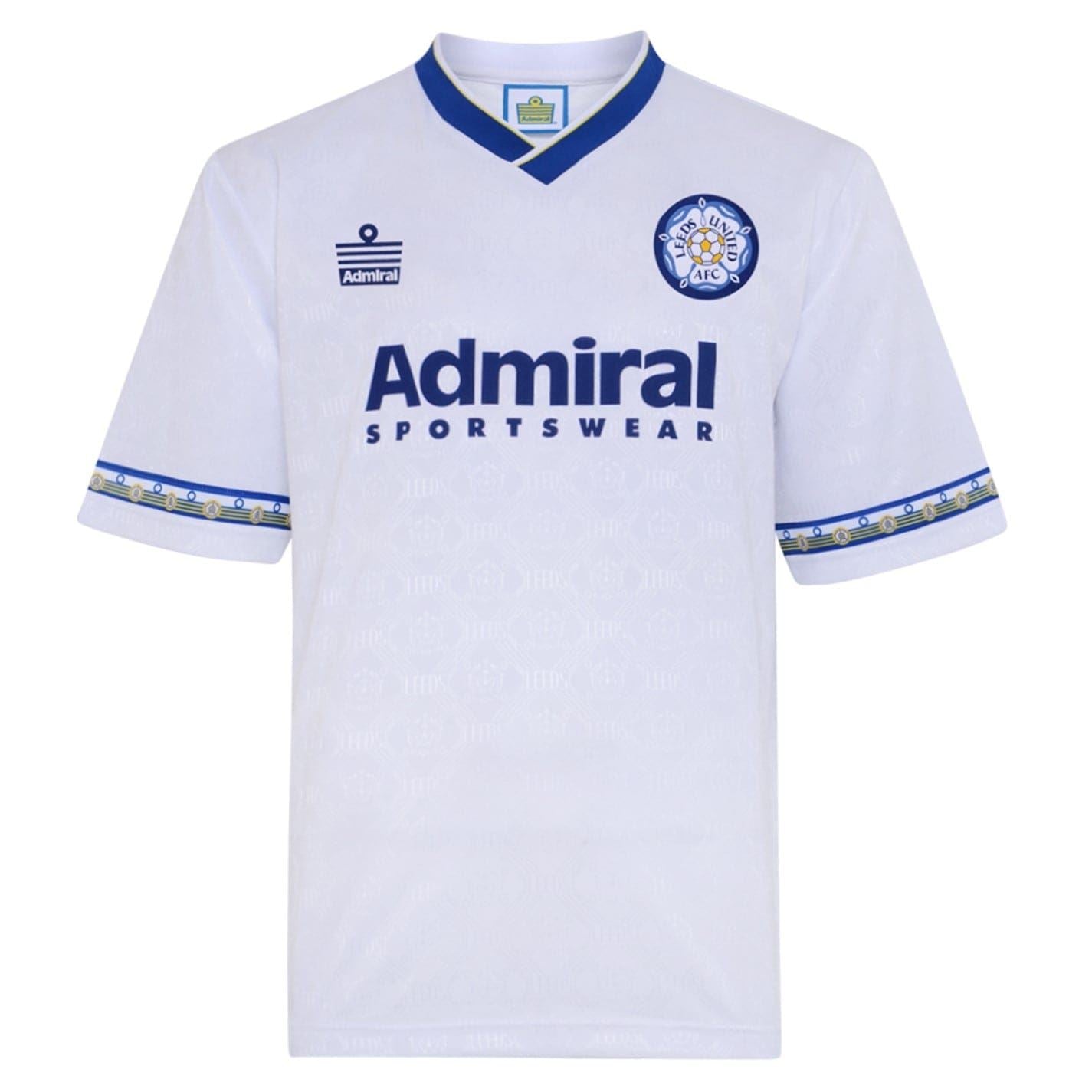 Score Draw Mens Leeds United Retro Home Shirt 1993