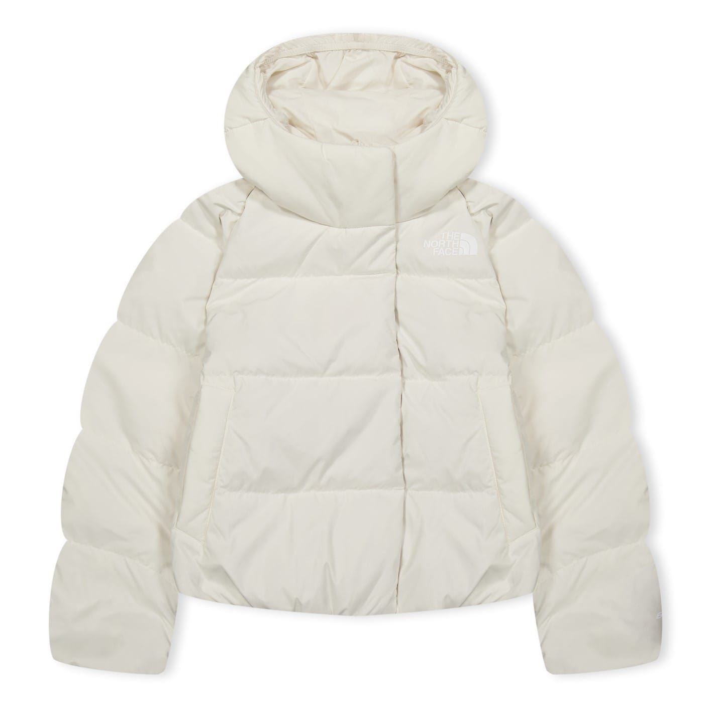 North Face North Down Hooded Solid Patterned Puffer Jacket