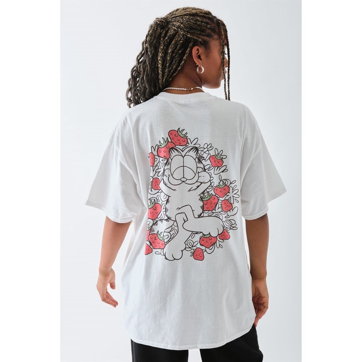 Daisy Street Garfield Oversize Fit Crew Neck T-Shirt