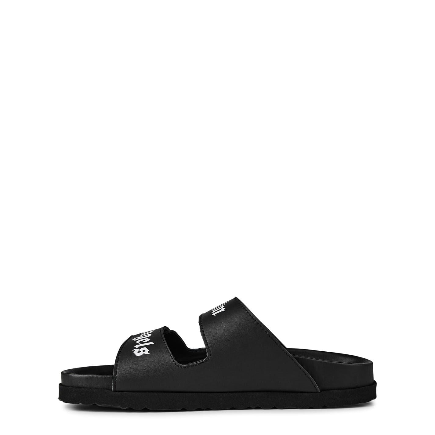 Palm Angels Logo Touch Strap Slides Juniors