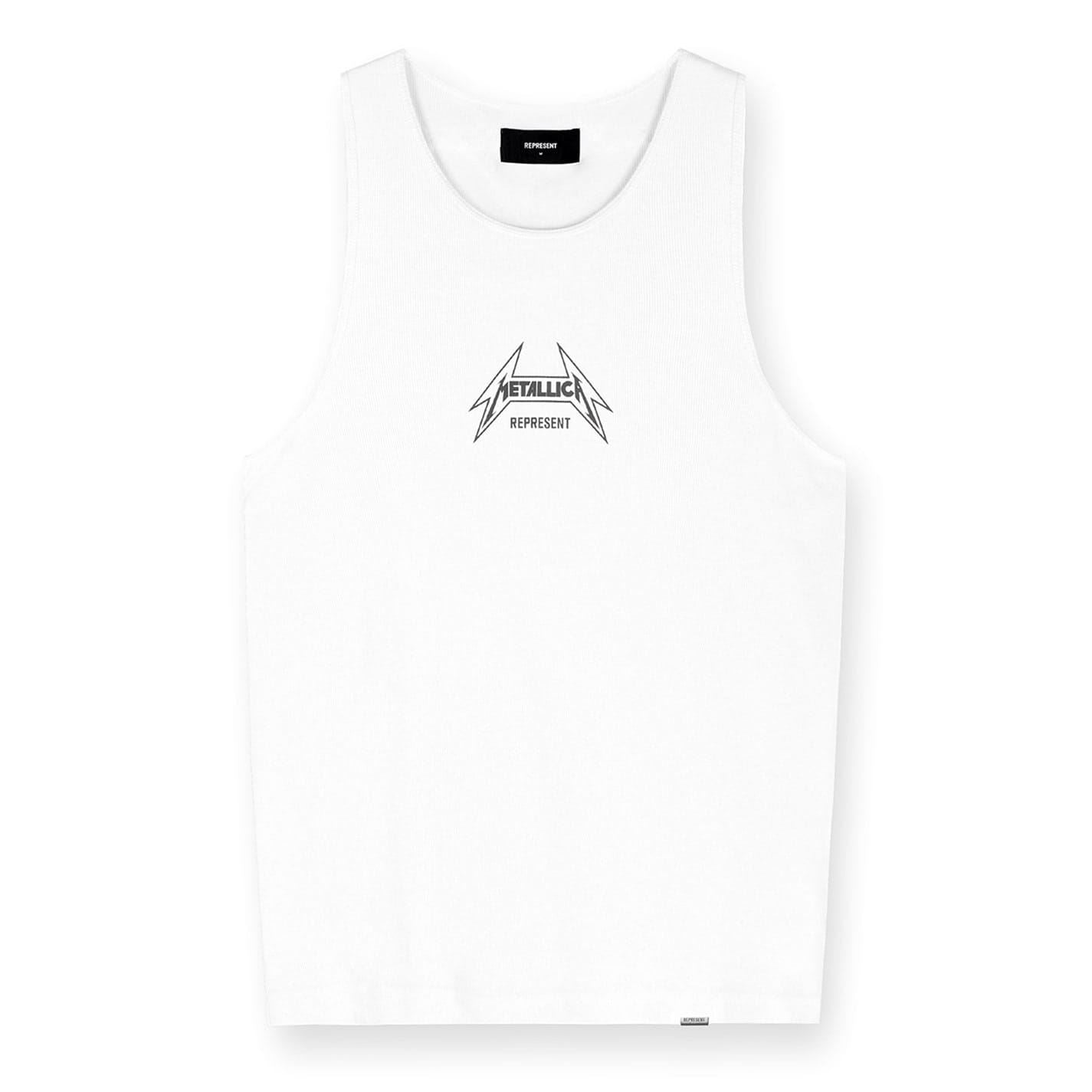 Represent Mens Graphic Cotton X Metallica 40 Year Anniversary Tank Top