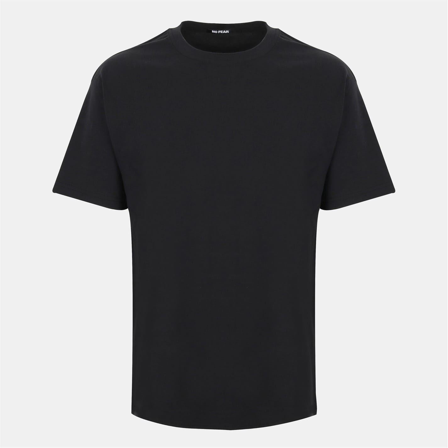 No Fear Logo Print Crew Neck Short Sleeve T-Shirt