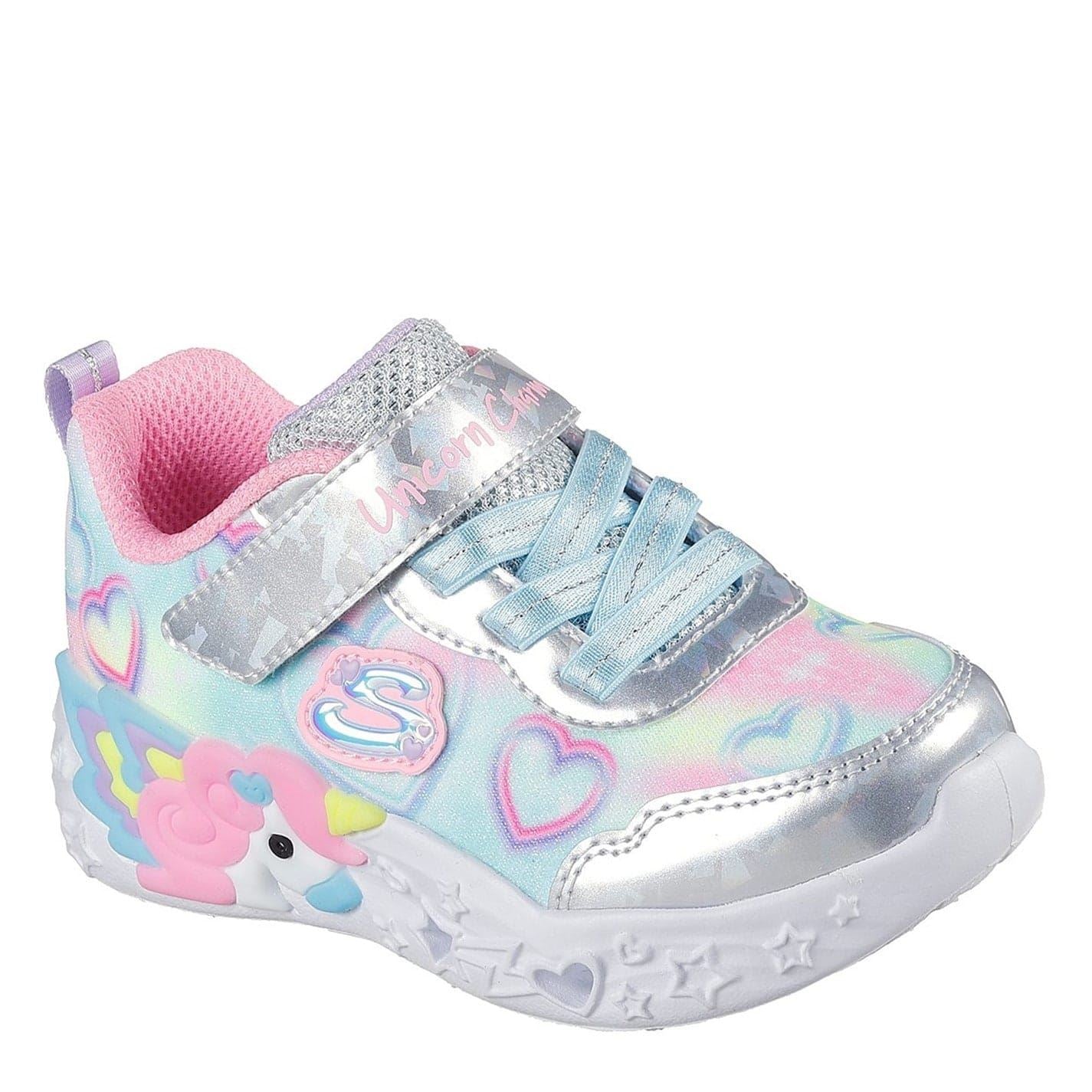 Skechers Unicorn Light Up Graphic Print Trainers